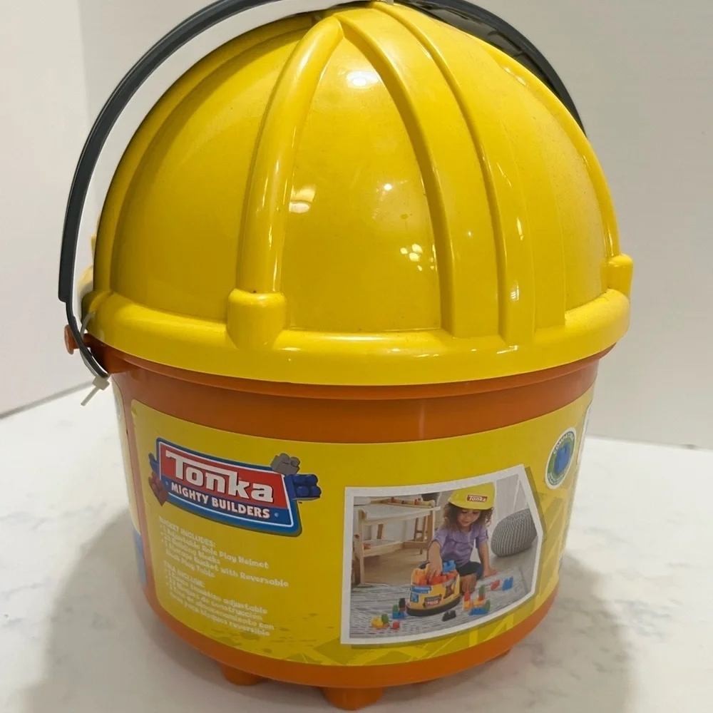 Tonka Mighty Builders Yellow Hard Hat Bucket Set